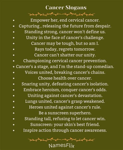 630+ Cancer Slogans to Give Empowerment & Hope to Patient.